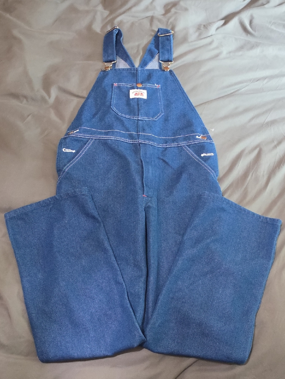 Round House Classic Blue Denim Overalls